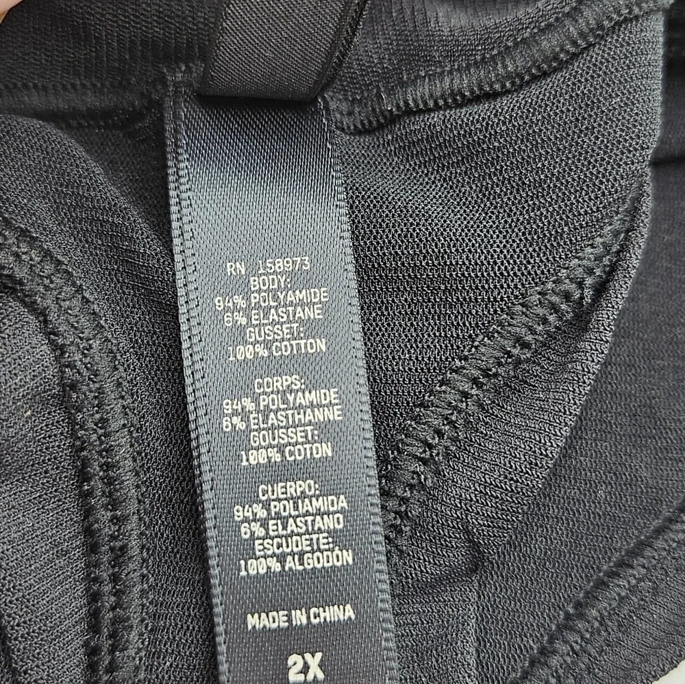 NWT Skims Pn-thong onyx size 2x